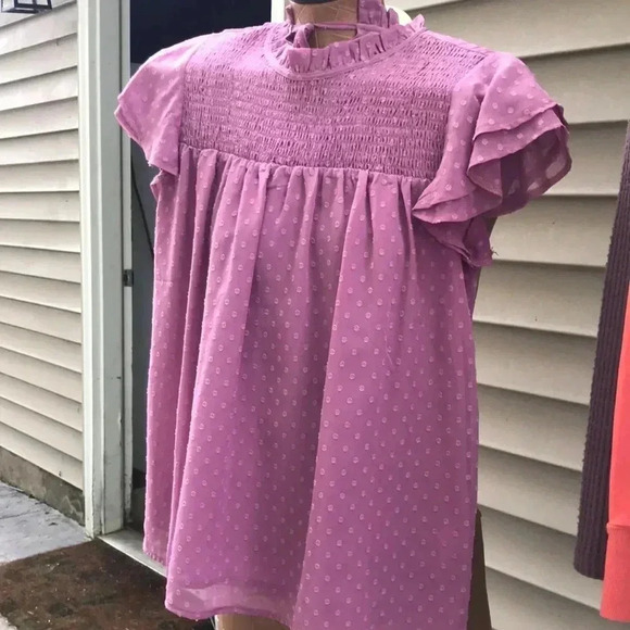 Boutique Swiss dot blouse - Picture 1 of 7